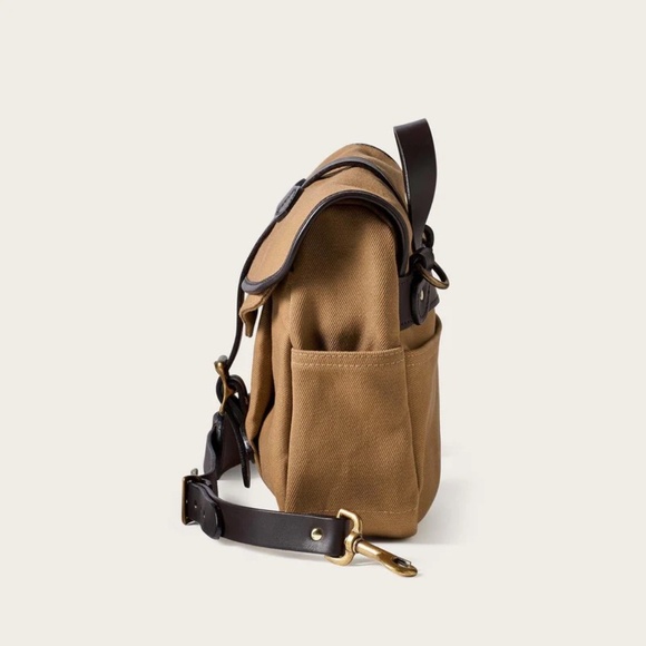 Filson Tan Canvas Field Bag with Leather Accents - Picture 4 of 16